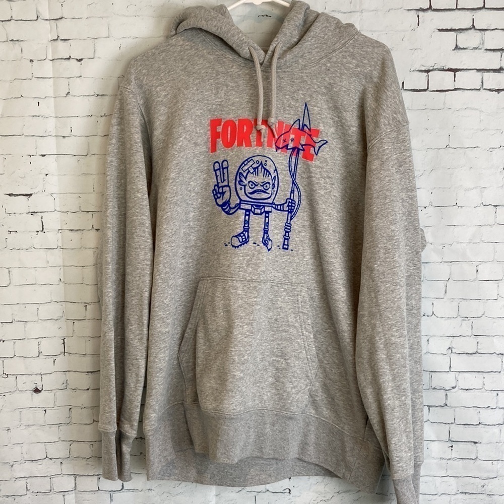 Uniqlo Fortnite Hoodie Hoody Sz L oversized casual minecraft gamer streetwear